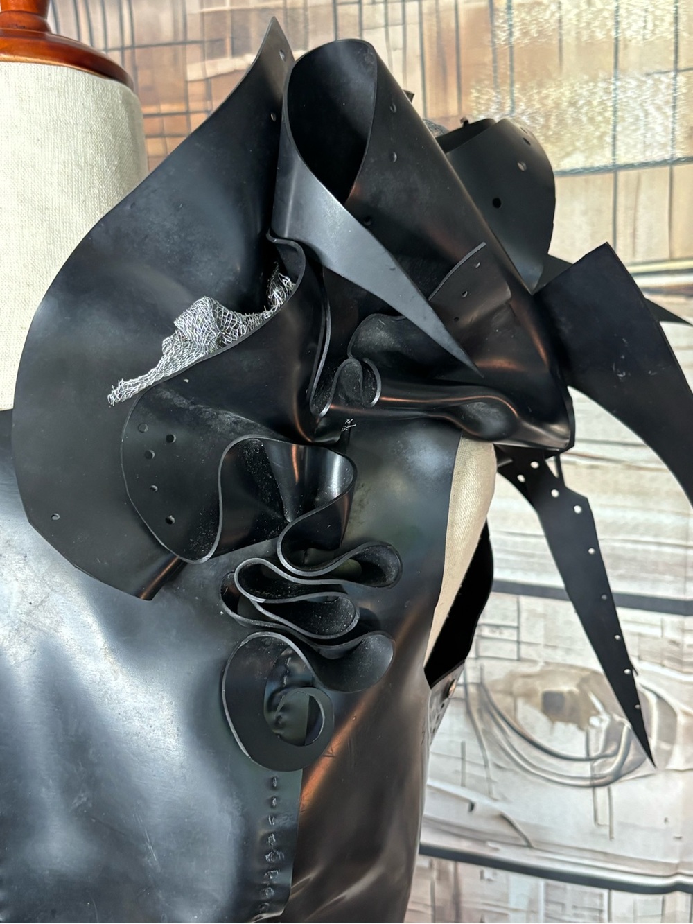 Vesperi Designs Avant Garde Sculptural Corset Top Medium Gothic Cyberpunk Corset - Picture 11 of 16
